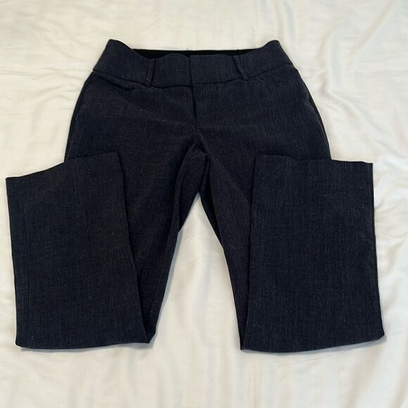 Nine West size 4P blue front zip boot cut pants EUC - Picture 2 of 11